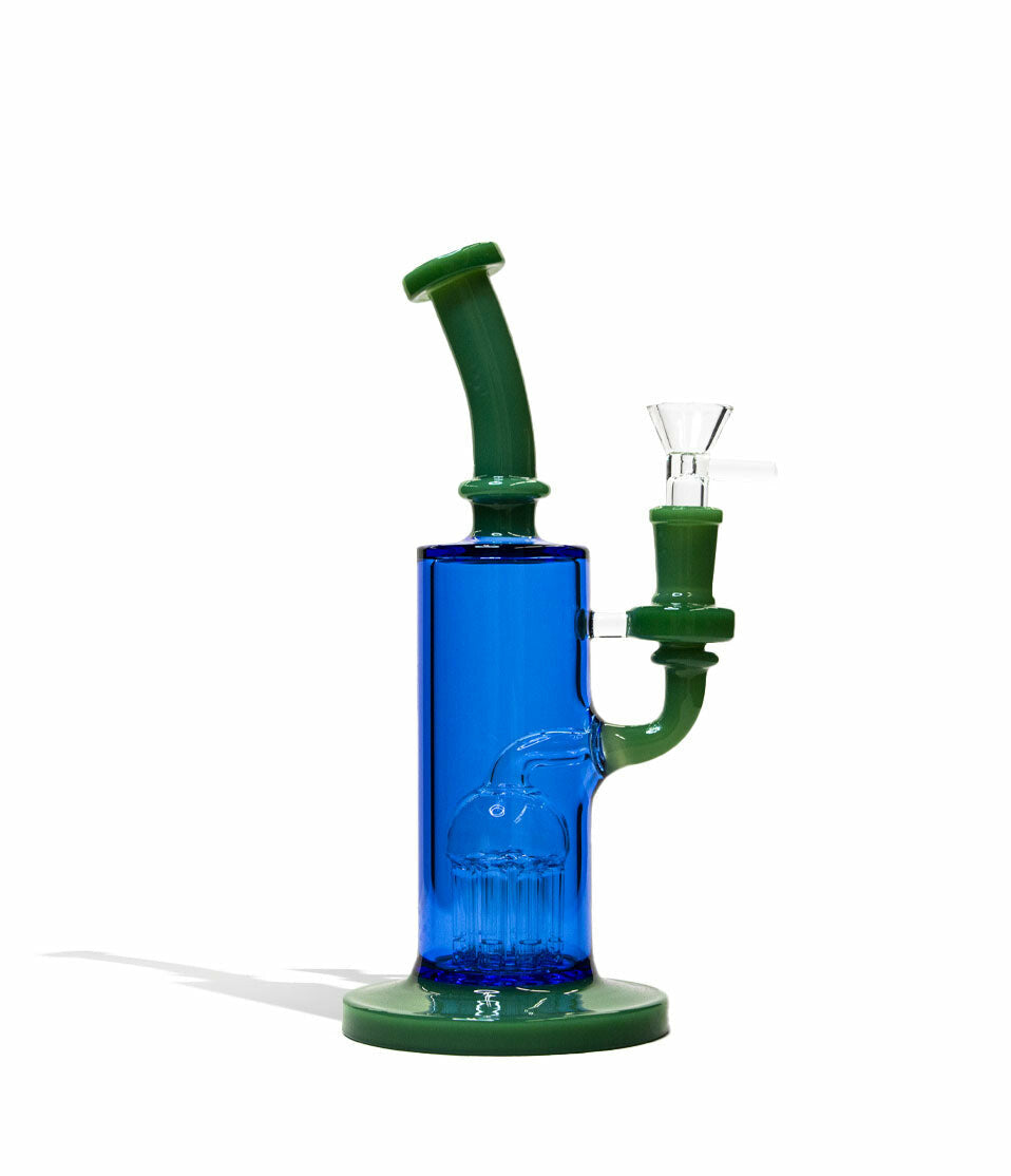 9 inch Dual Colored Water Pipe with 8 Arm Tree Perc