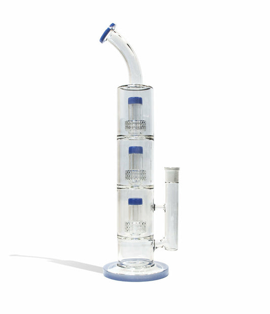 18 inch Electro Plated Triple Perc Water Pipe