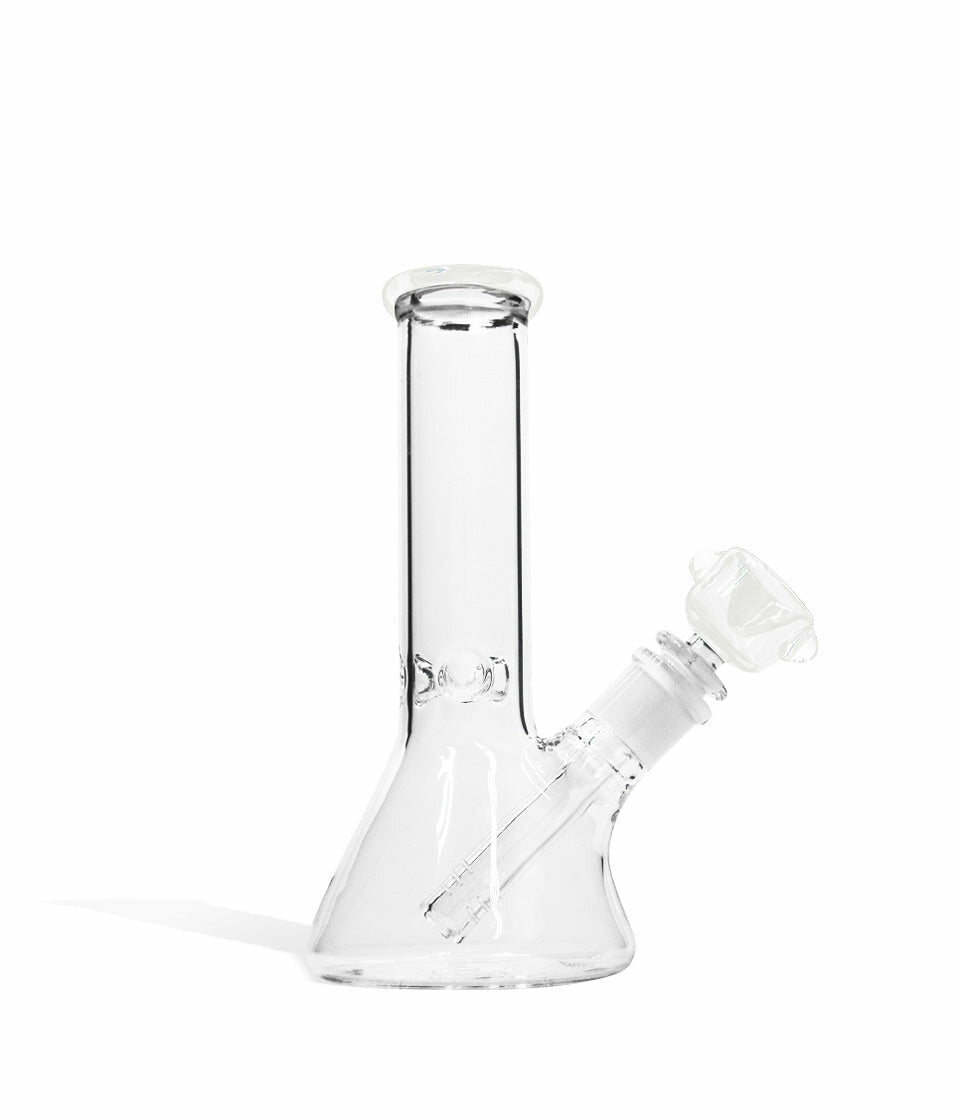 8 inch Beaker Water Pipe with Ice Pinch and Colored Bowl