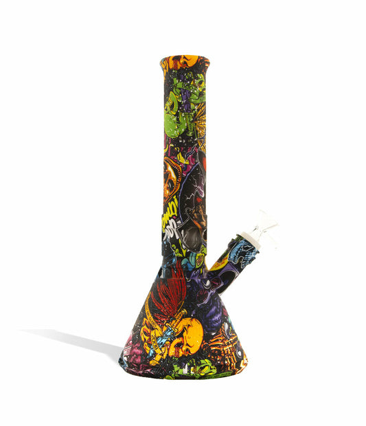 12 inch Silicone Beaker Water Pipe with Custom Designs