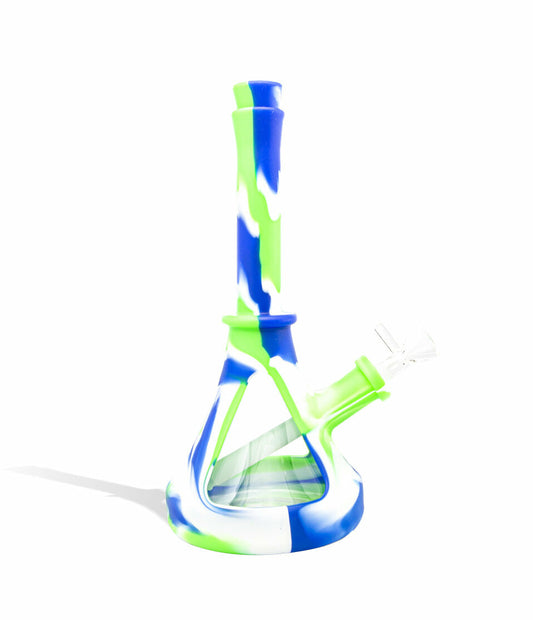 9 inch Silicone Water Pipe with Glass Body