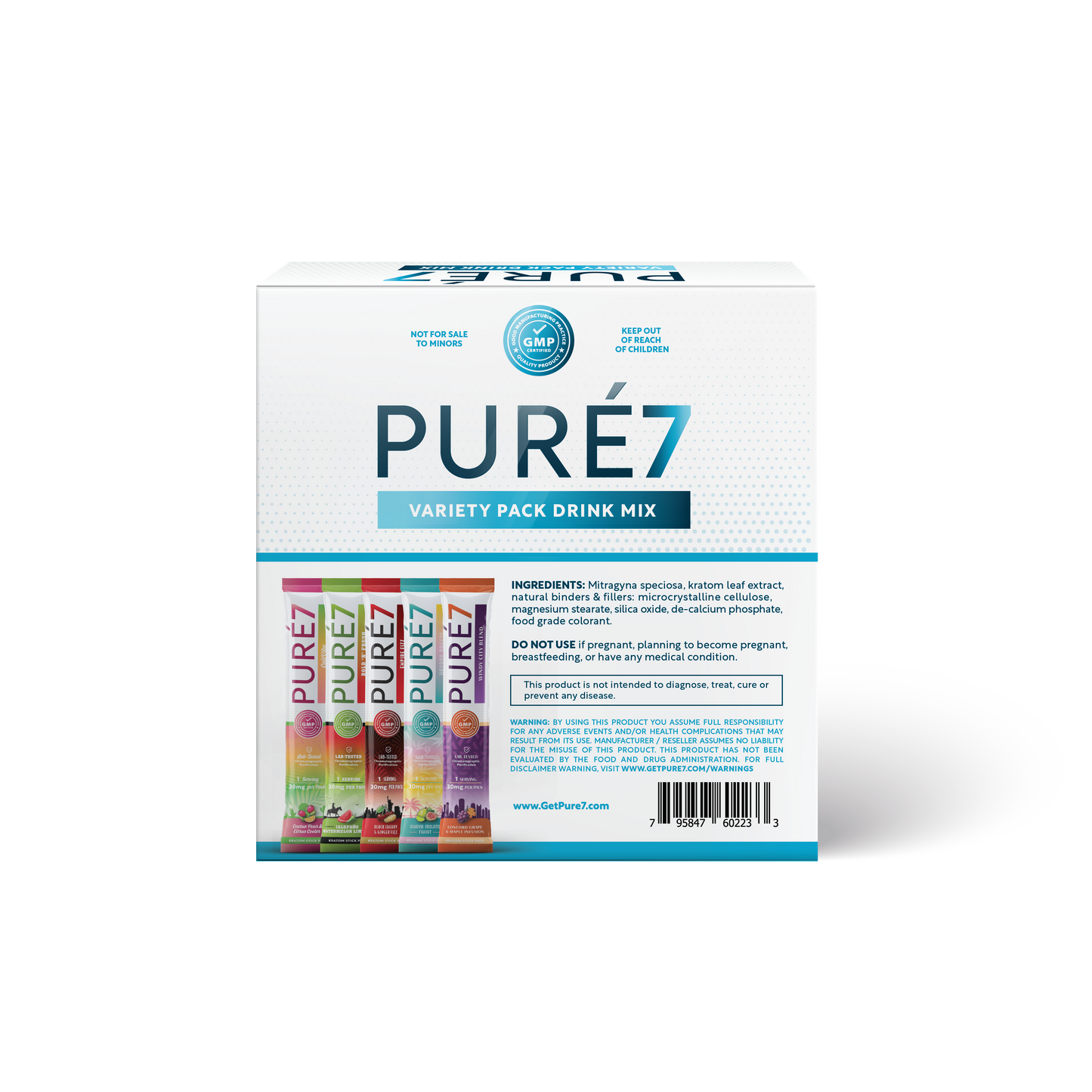 Pure 7 Kratom Stick Pack