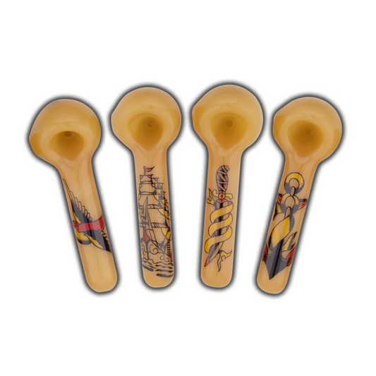 Maritime Tattoo Series Handpipe Set of 4