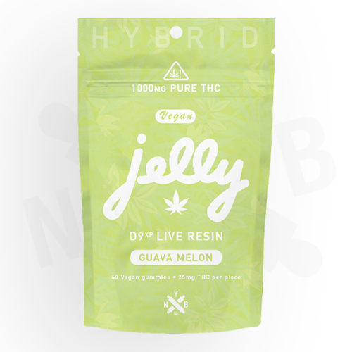 Jelly D9xp Live Resin 1000mg Gummies 40ct Per Bag-Watermelon