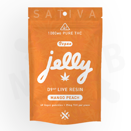 Jelly D9xp Live Resin 1000mg Gummies 40ct Per Bag-Watermelon