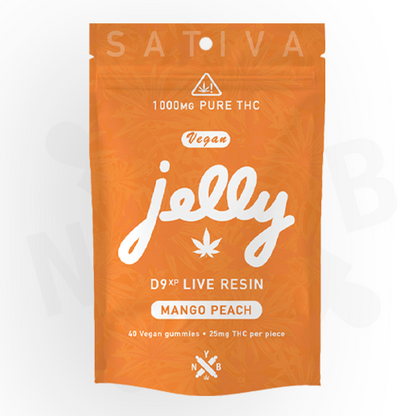 Jelly D9xp Live Resin 1000mg Gummies 40ct Per Bag-Watermelon