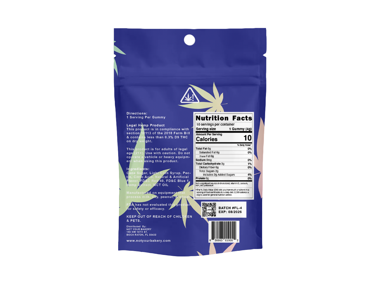 Jelly D9 FL 1,500mg Gummy To-Go Jar