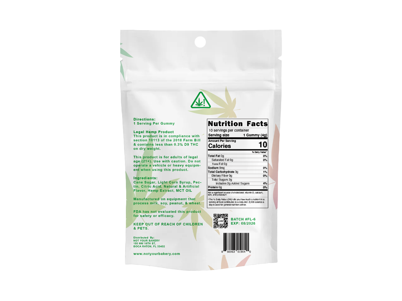 Jelly D9 FL 1,500mg Gummy To-Go Jar