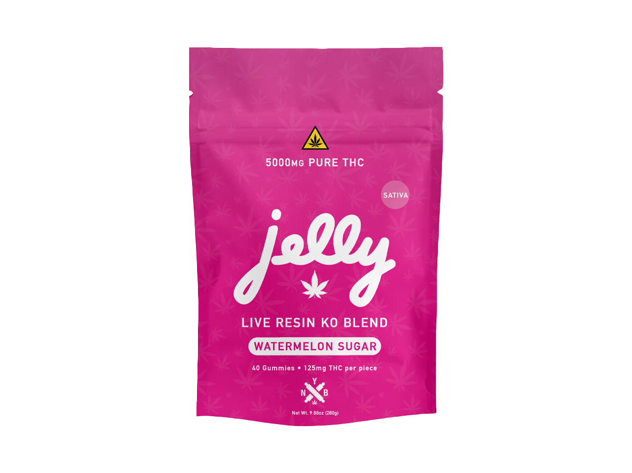 Jelly KO Live Resin Blend 5,000mg Gummy Bag