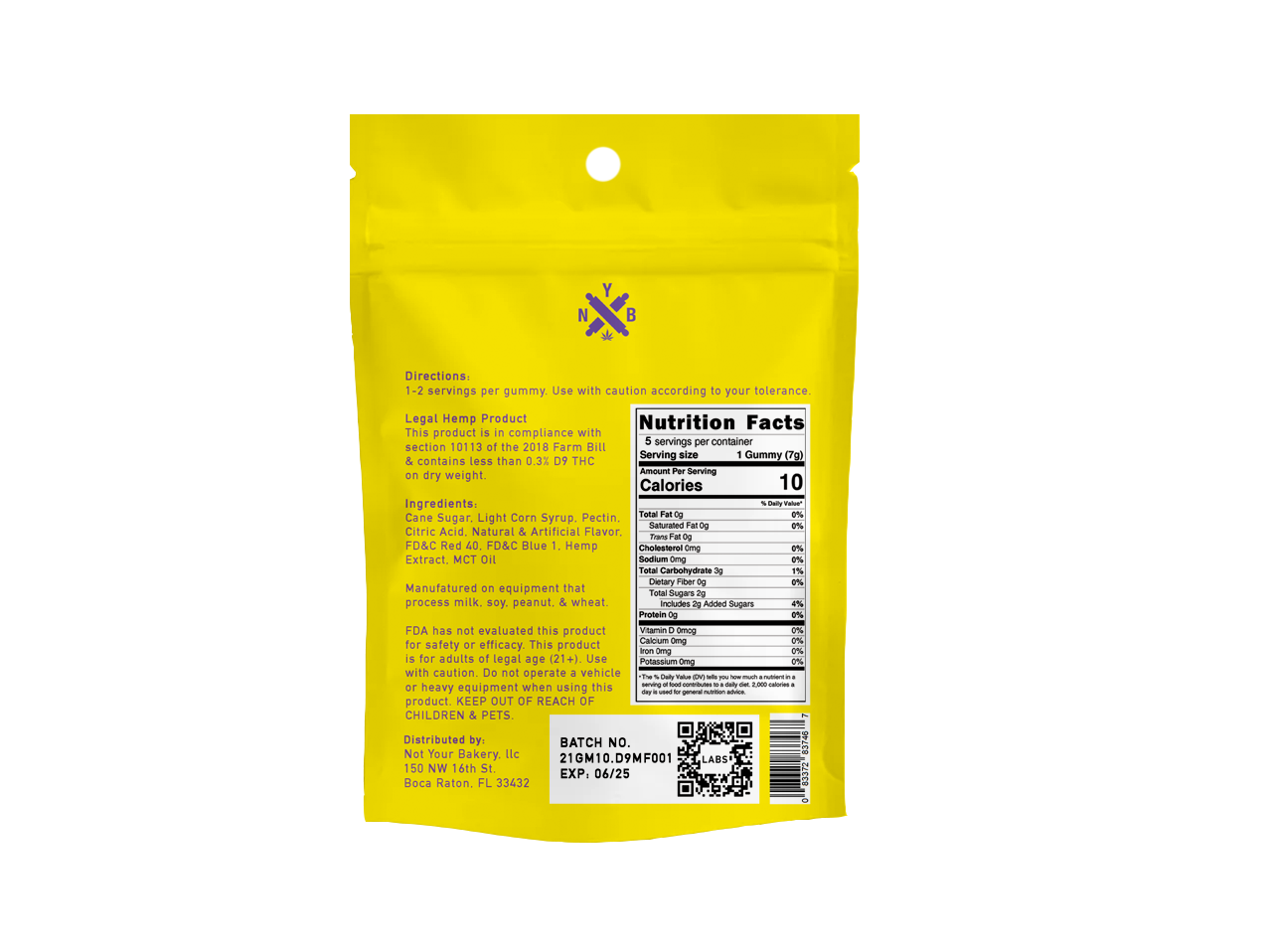 Jelly D9 1,500mg Gummy To-Go Jar