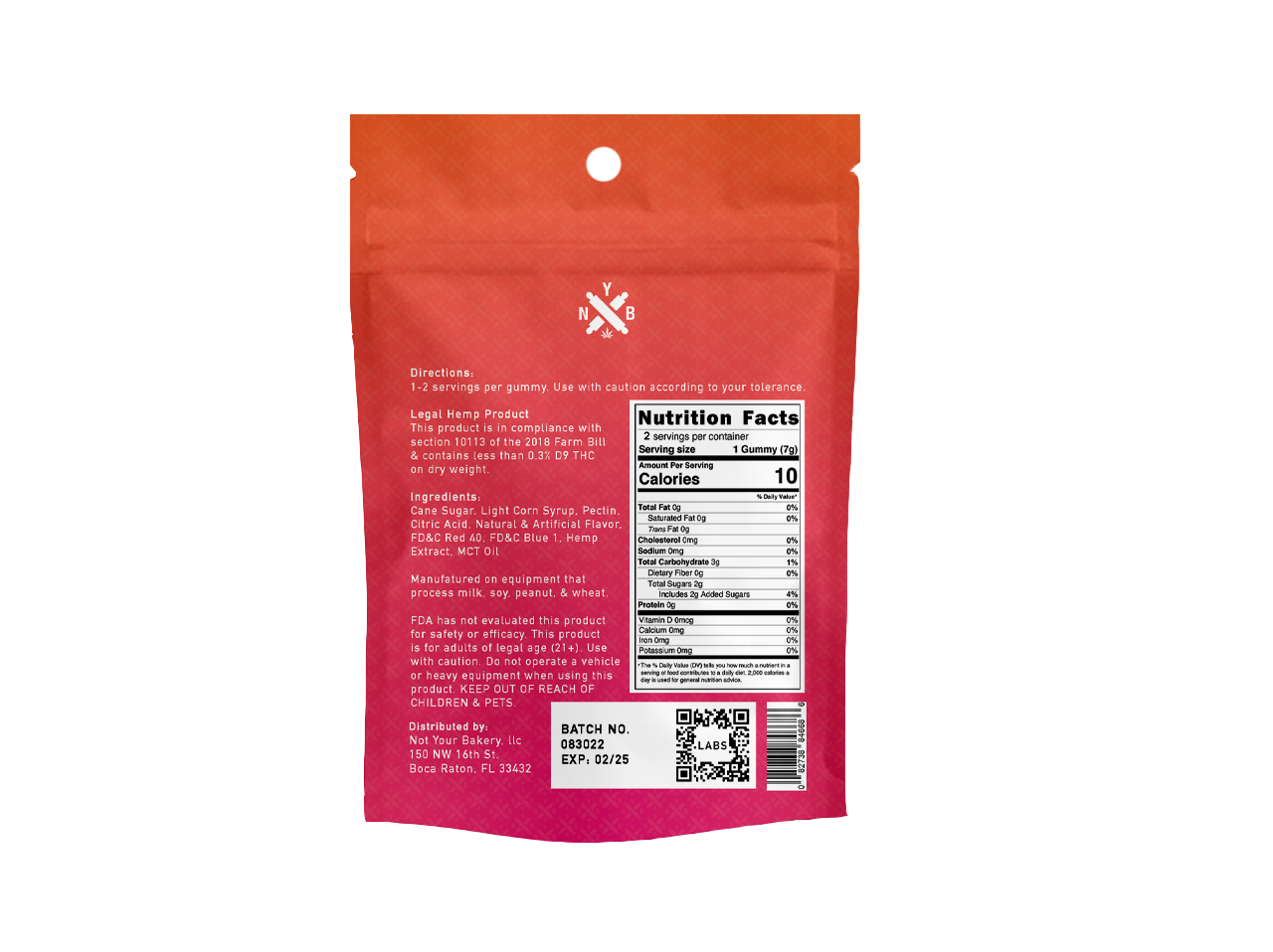 Jelly D8 18,000mg Gummy To-Go Jar