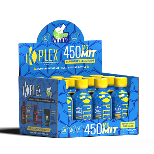 450MG MIT K-Plex Blueberry Lemonade Kratom Extract Shot