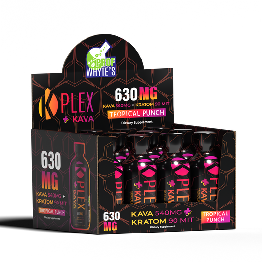 630MG Kava+Kratom K-Plex Tropical Punch Kratom Extract Shot
