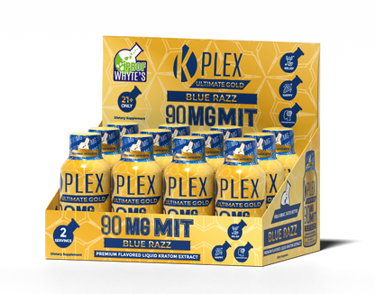 90MG MIT K-Plex Ultimate Gold Strawberry Kratom Extract Shot