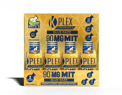 90MG MIT K-Plex Ultimate Gold Strawberry Kratom Extract Shot