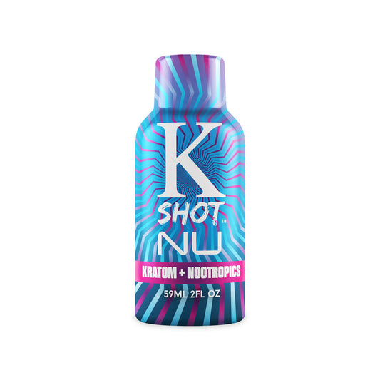 Kshot Nu 2oz - Kratom + Nootropics - 12ct