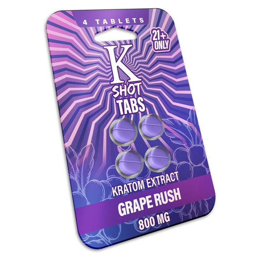 Kshot Tabs - Kratom Tablets - Grape Rush