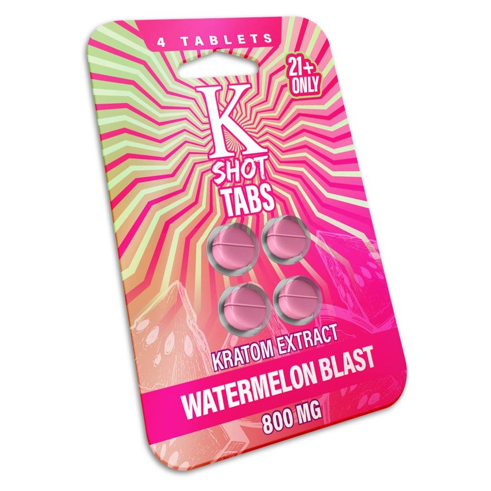 Kshot Tabs - Kratom Tablets - Watermelon Blast