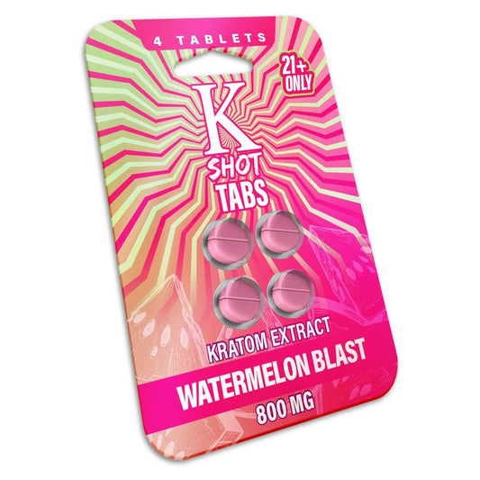 Kshot Tabs - Kratom Tablets - Watermelon Blast