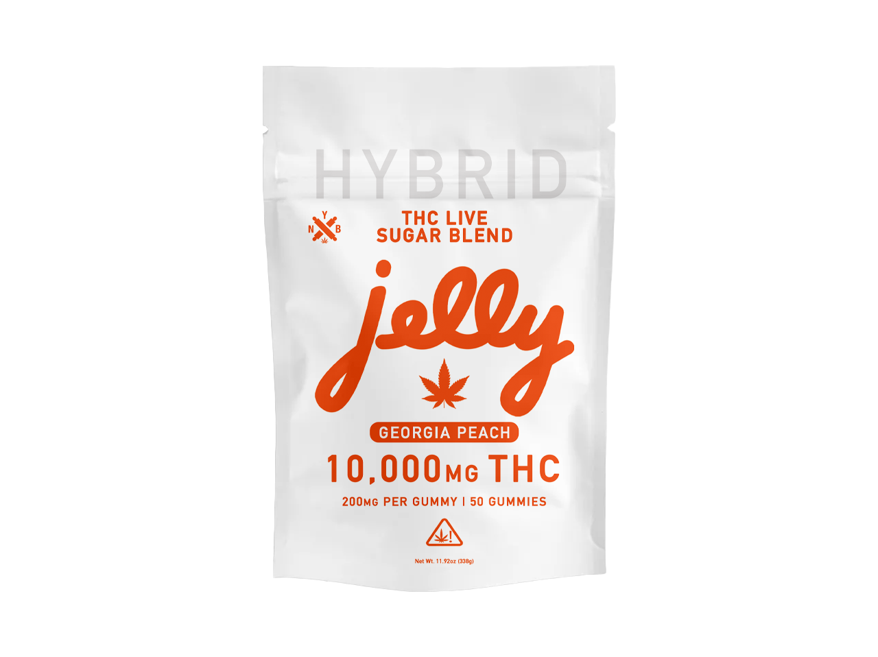 Jelly THC Live Sugar Blend 10,000mg Gummy Bag