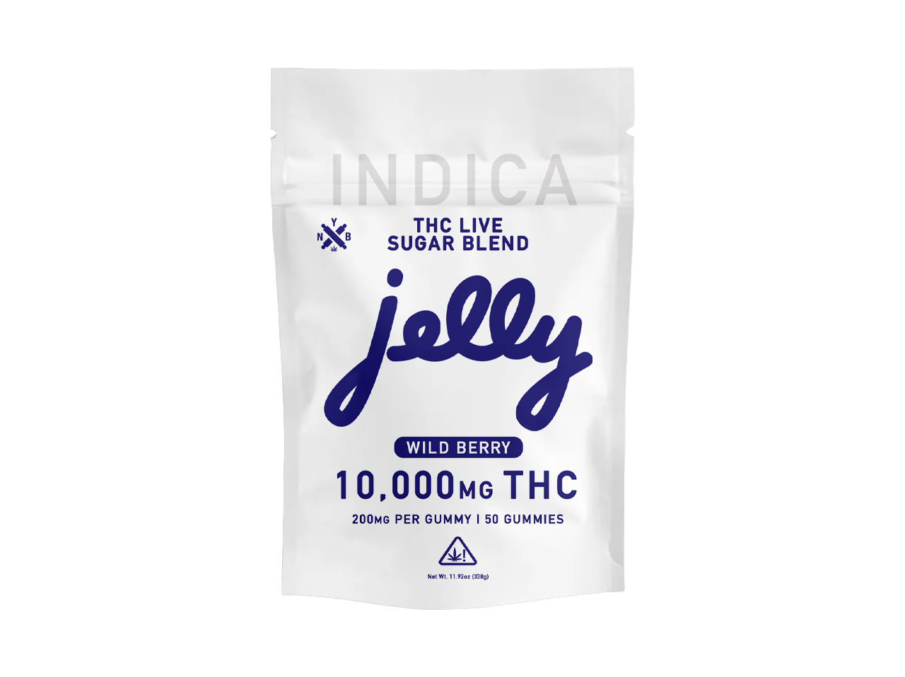 Jelly THC Live Sugar Blend 10,000mg Gummy Bag