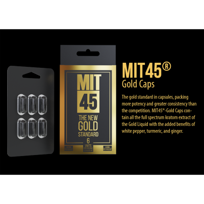 MIT 45 Gold Cap 12 Pack Display