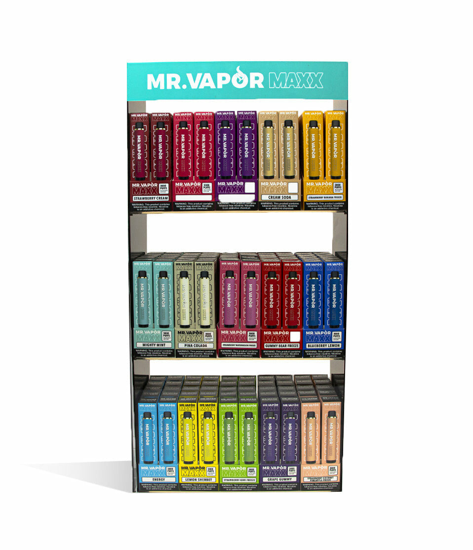 Mr. Vapor MAXX Display Kit 15 Flavors 10pk