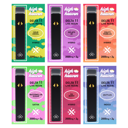 High Heaven Live Resin D11 2ml Disposables