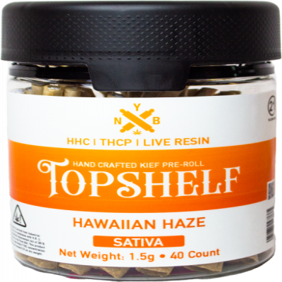 Topshelf  D8 & HHC/THCP Live Resin 40ct Pre Rolls