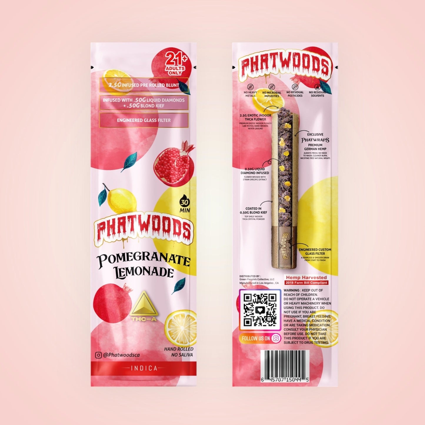 PHATWOODS 3.5Gram THC-A Infused PreRoll Cigars.