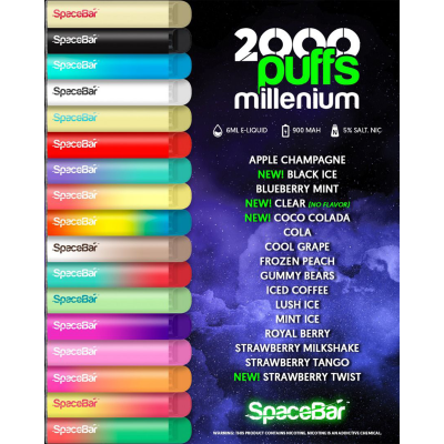 SPACEBAR 2000 Puffs Disposables-10 Pack
