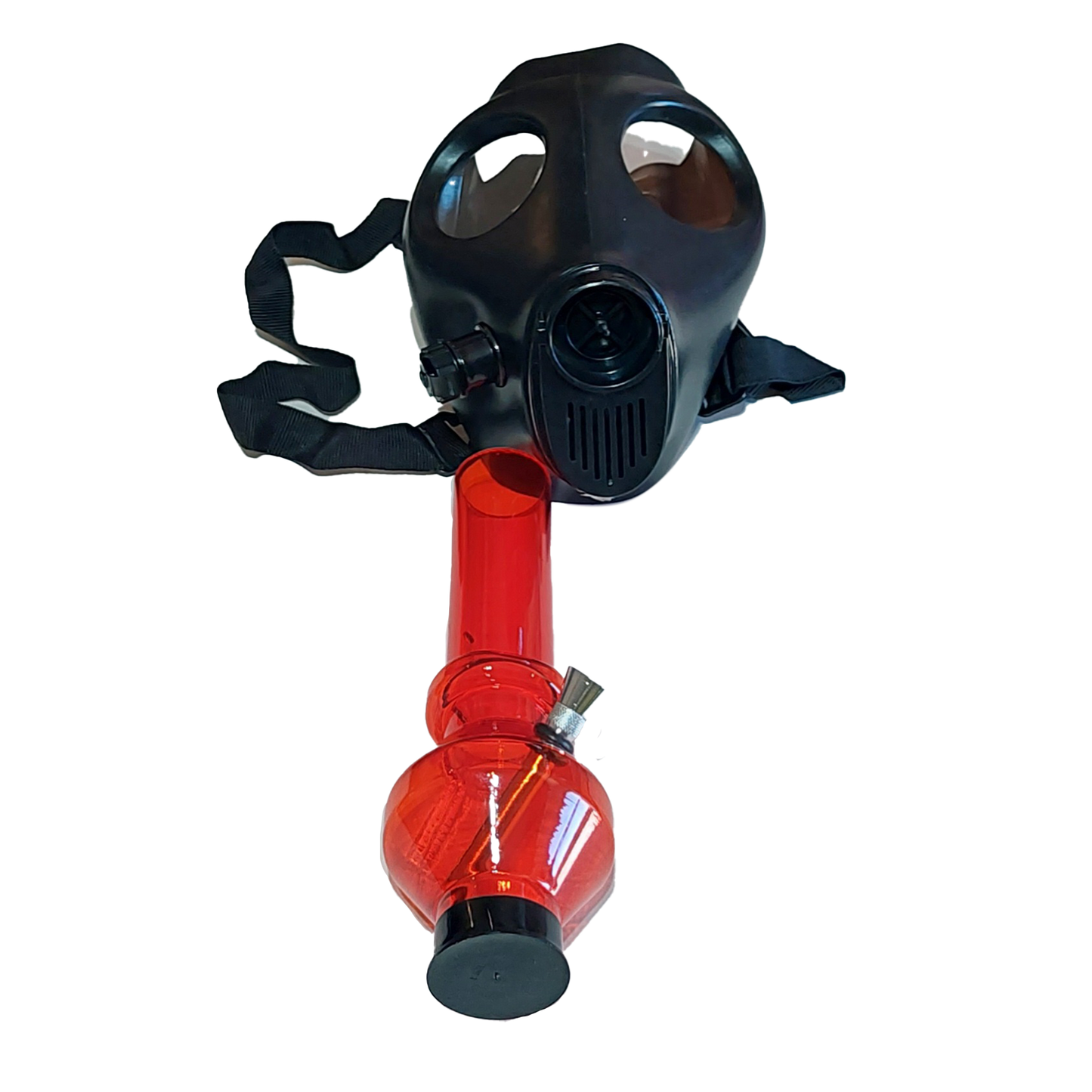 Gas Mask w/Steamroller or Bubble Waterpipe