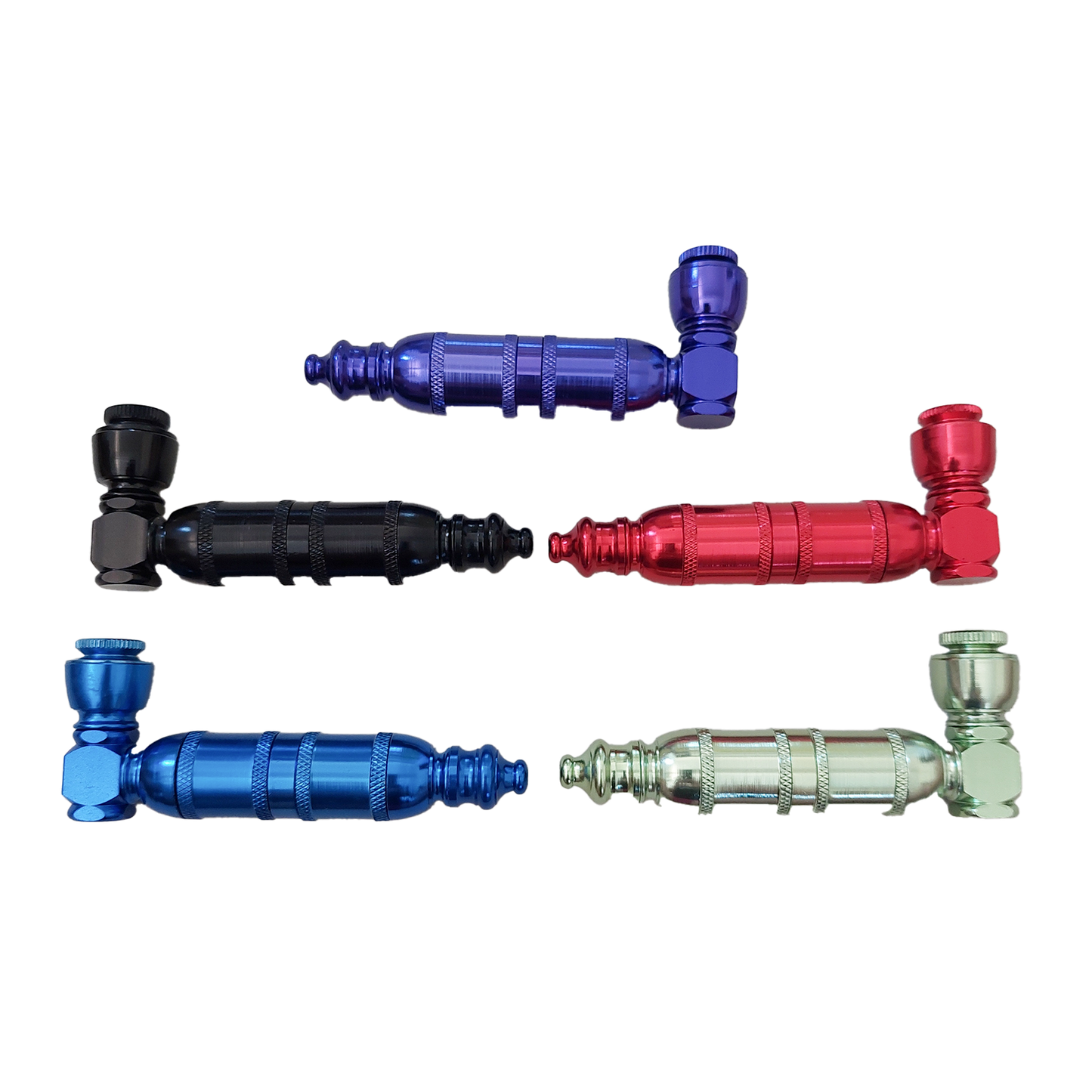 4" Anodized Metal Hand Pipe