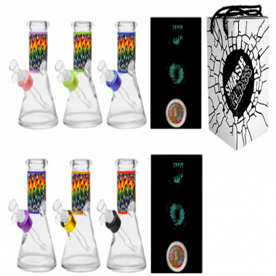 8" 50x7mm WiG WaG Sticker GLow in the Dark