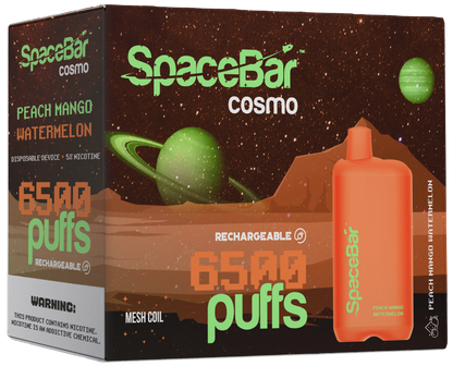 SPACEBAR 6500 Puffs Rechargeable Disposables – 5 Pack