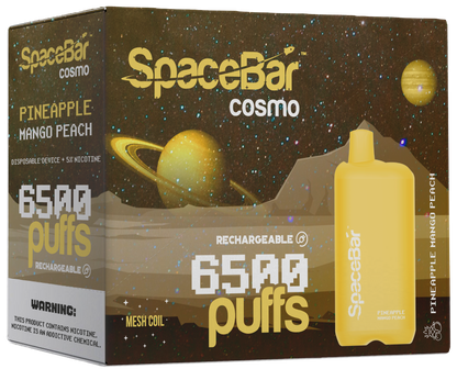 SPACEBAR 6500 Puffs Rechargeable Disposables – 5 Pack