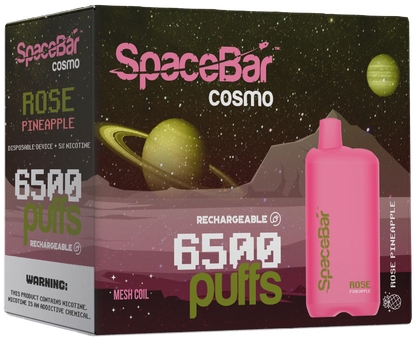 SPACEBAR 6500 Puffs Rechargeable Disposables – 5 Pack