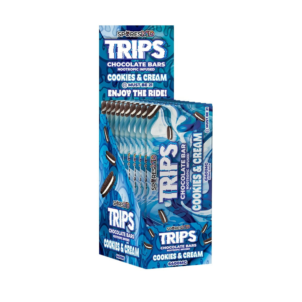 TRIPS Nootropic Chocolate Bars / 14ct Bar POP Display