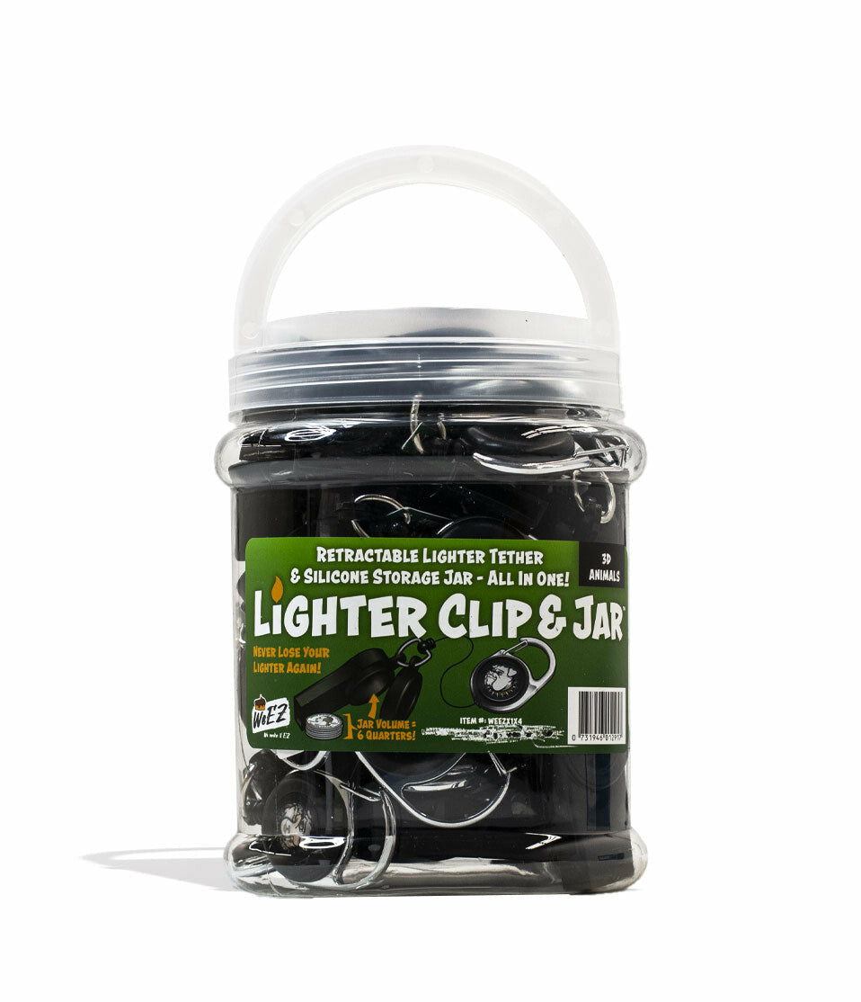 Retractable Lighter Tether and Silicone Jar 24pk