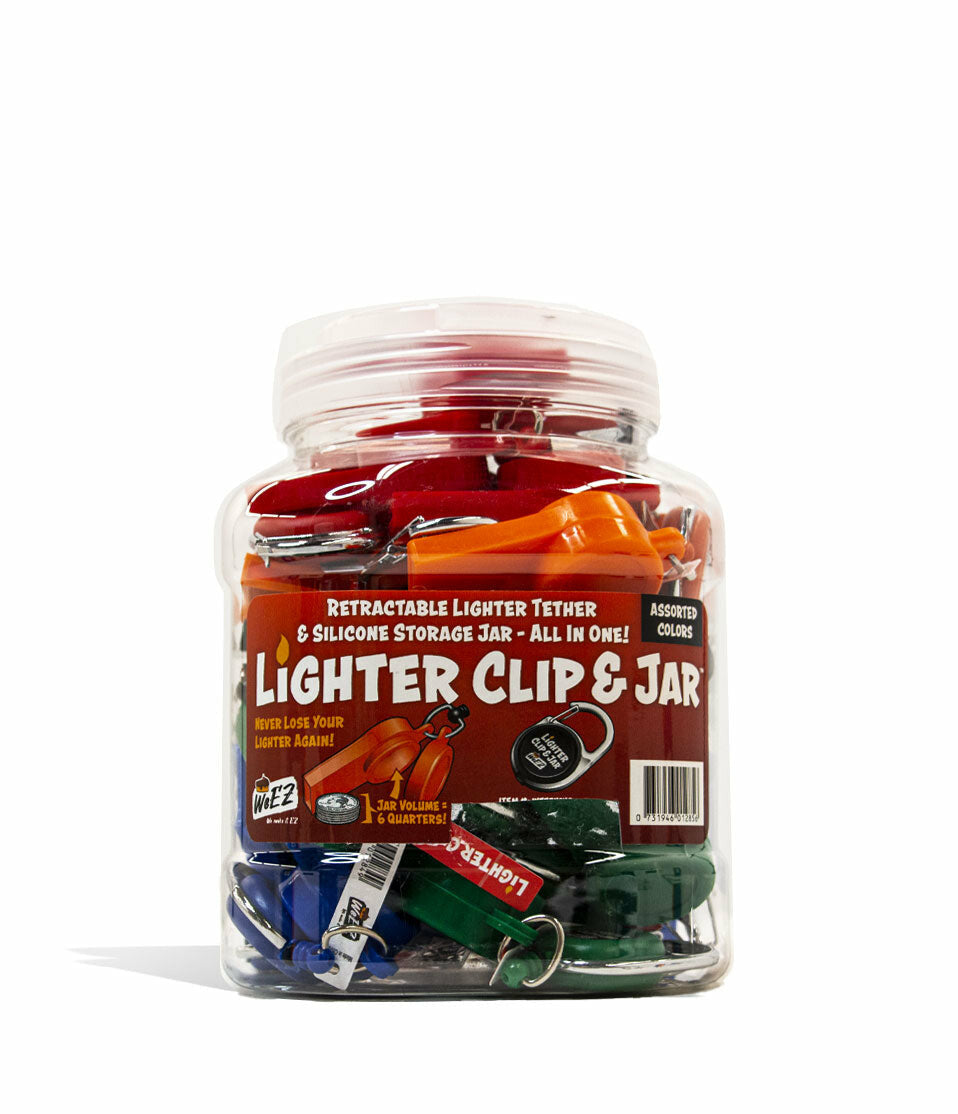 Retractable Lighter Tether and Silicone Jar 24pk