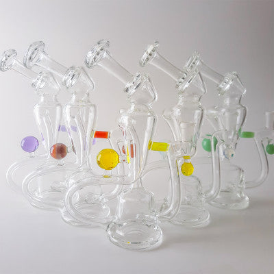 4pcs Recyclers w/ Color Marble