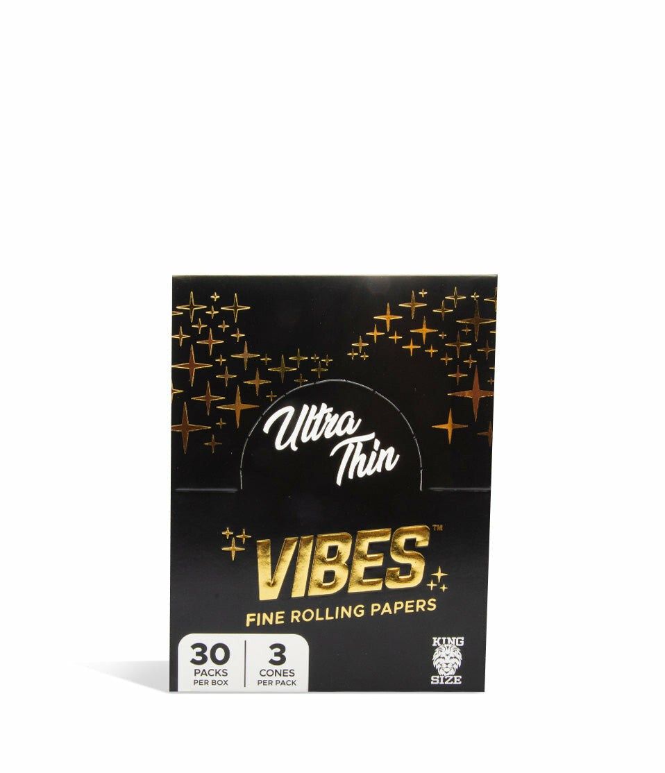 Vibes Fine Rolling Papers Cones 30pk of 3 King Size by Vibes