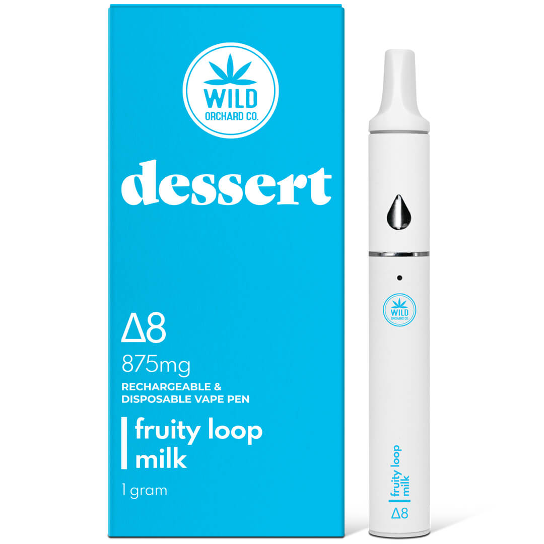 WILD ORCHARD DELTA 8 DESSERT RECHARGEABLE VAPE PENS 1 GRAM