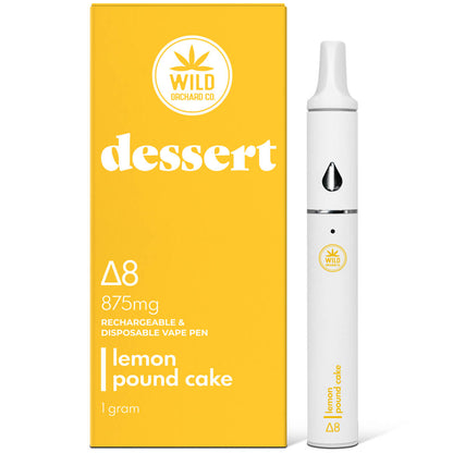 WILD ORCHARD DELTA 8 DESSERT RECHARGEABLE VAPE PENS 1 GRAM