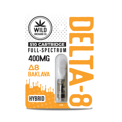 WILD ORCHARD DELTA 8 510 COMPATIBLE VAPE CARTRIDGES 400 mg