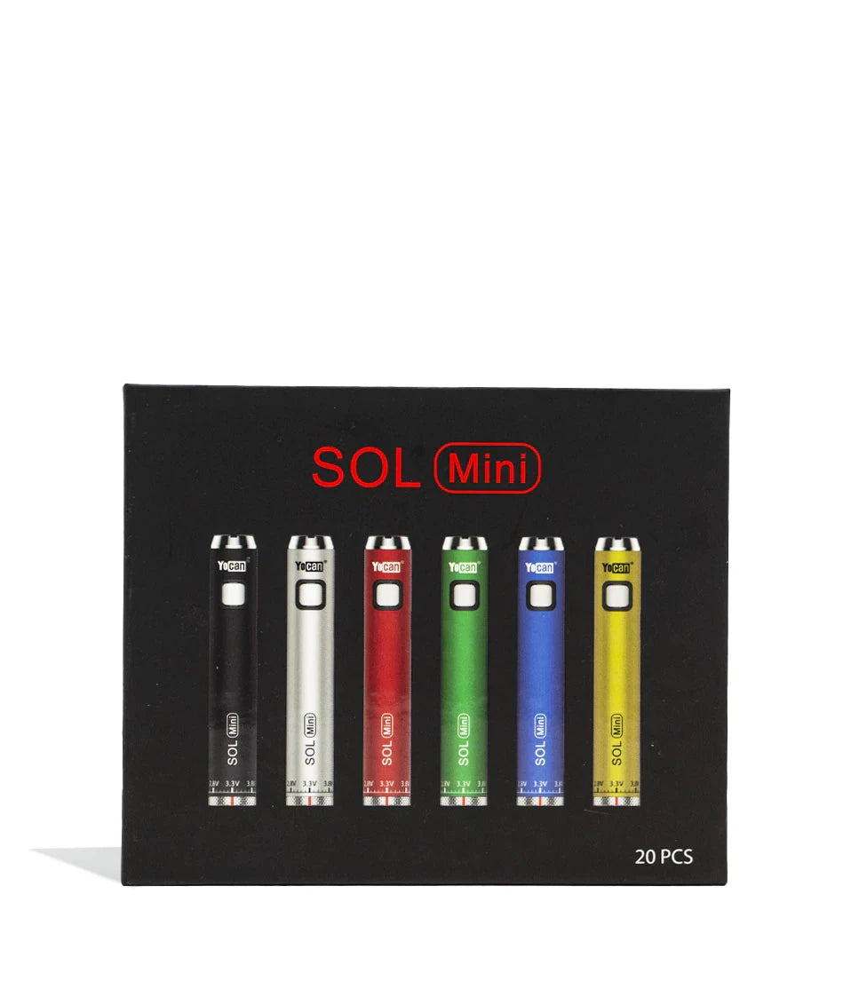 Yocan SOL MINI 400mah Cartridge Battery 20pk - Black