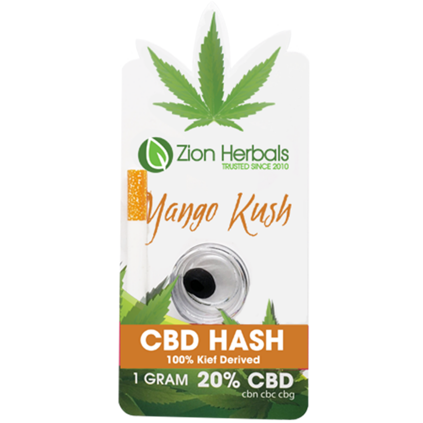 Zion Herbals CBD D8 Hash 1g Jar