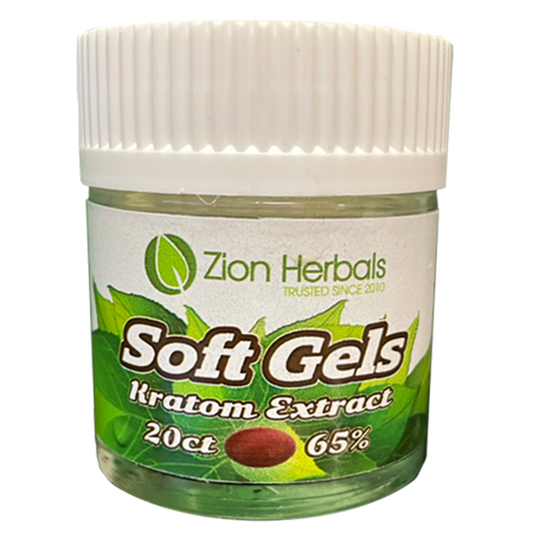 Zion Herbals 65% extract Gelcap Jar