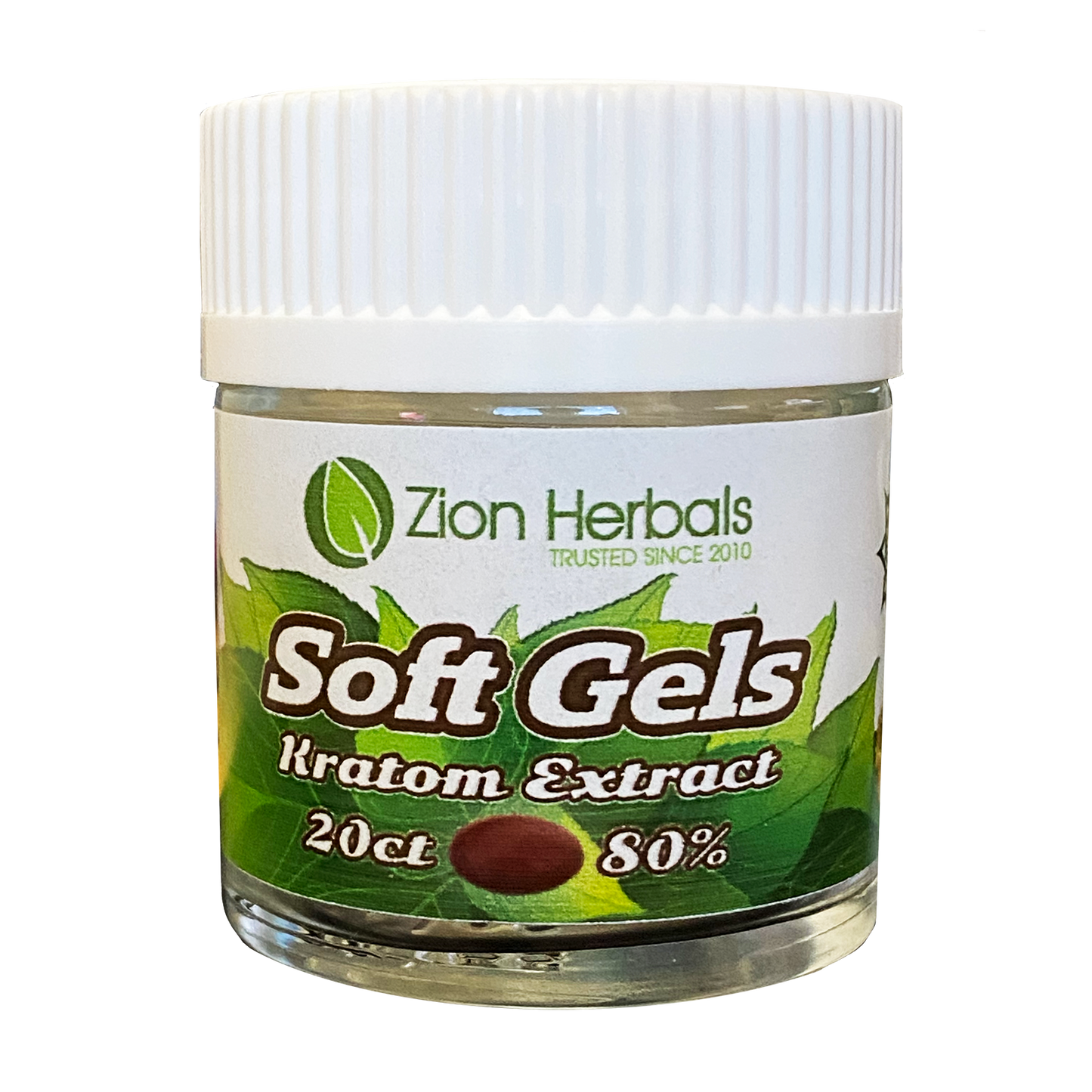 Zion herbals 80% extract Gelcap Jar