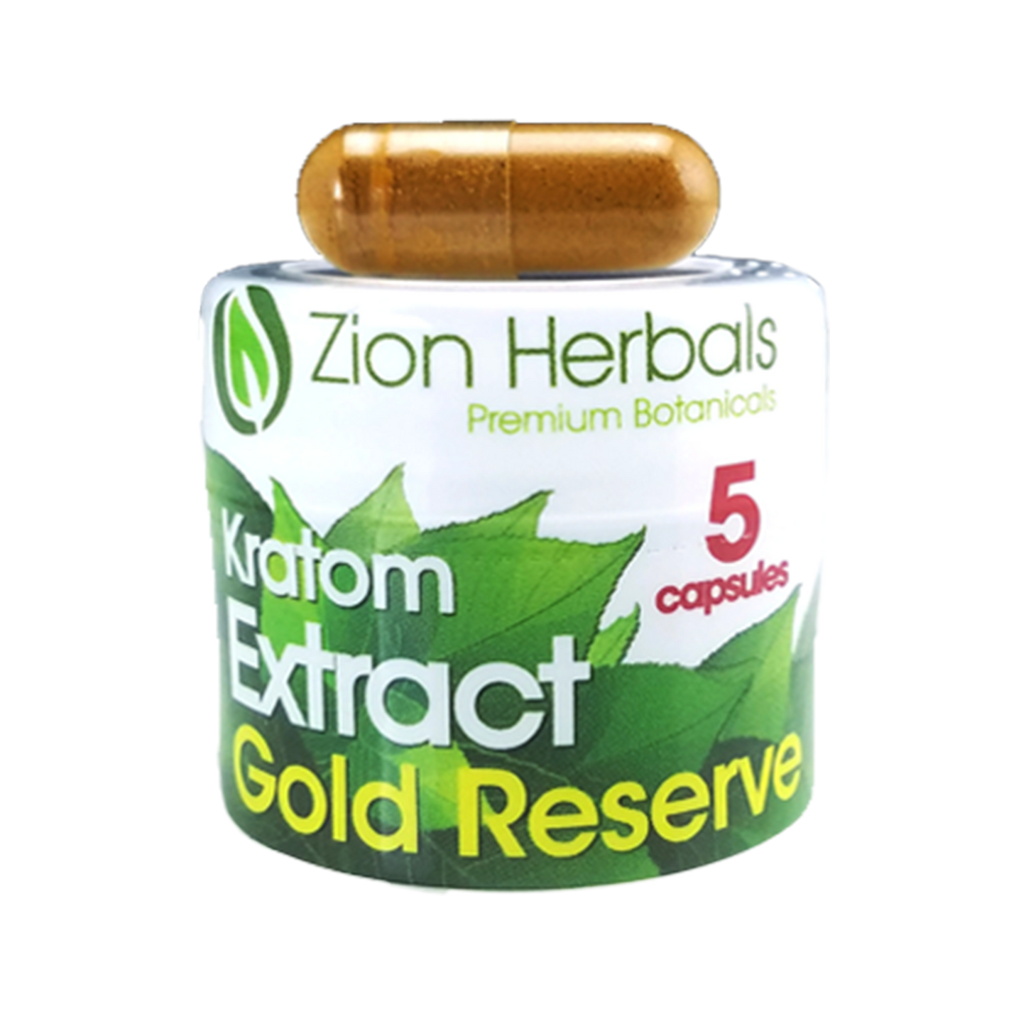 Zion Herbals Gold Reserve Capsule Jar